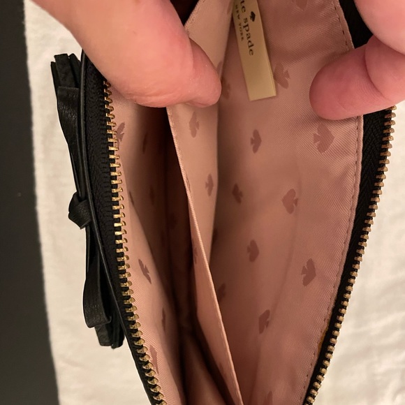 Black Kate spade Wristlet with Bow - Picture 8 of 8